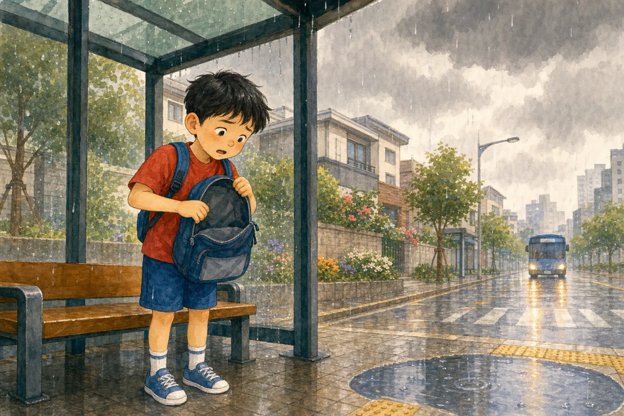 The Rainy Bus Stop 표지