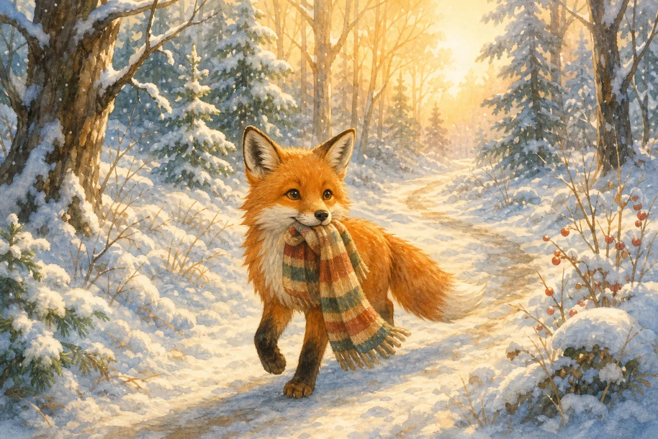 Fox Finds a Scarf 표지
