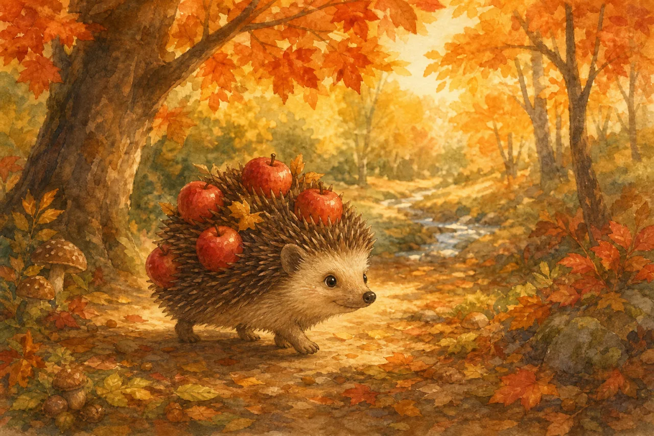 Hedgehog Shares Apples 표지