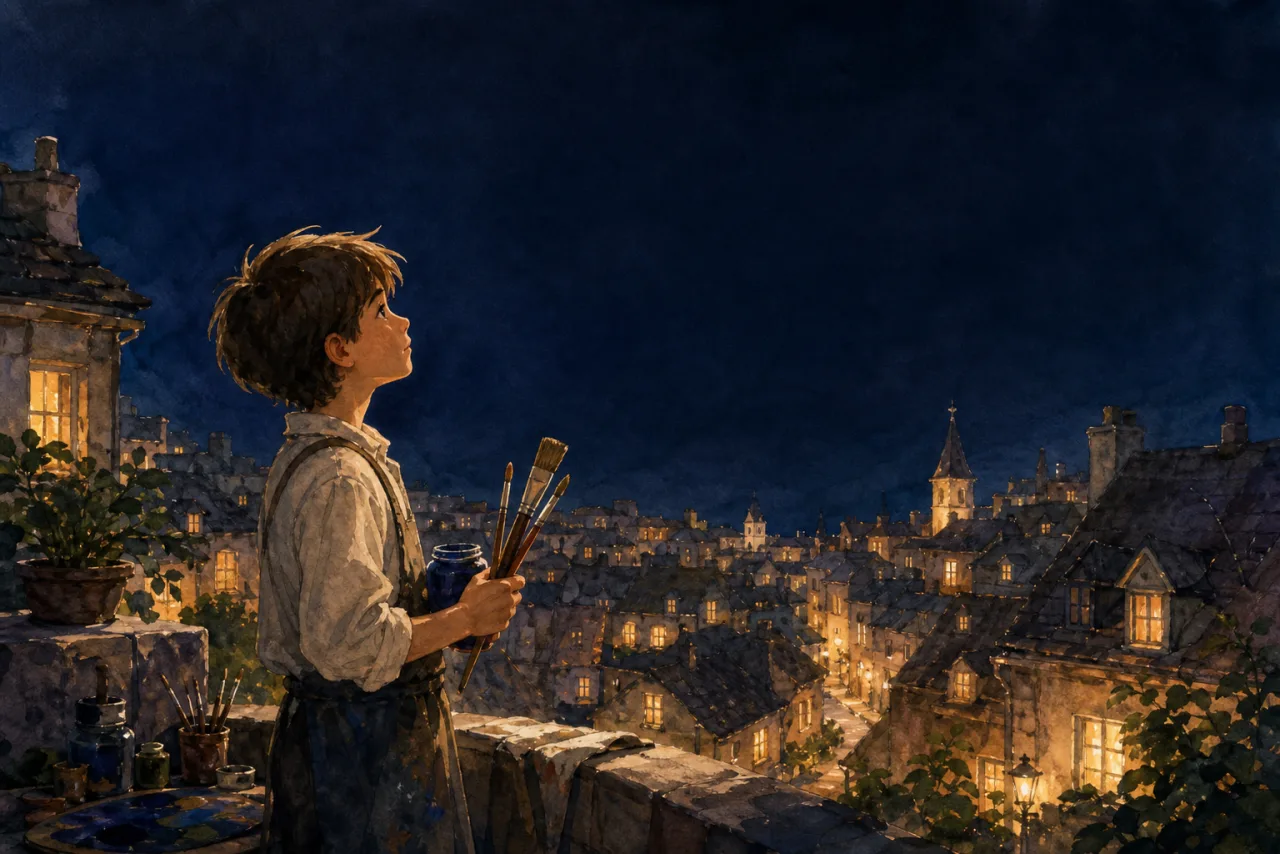 The Boy Who Painted the Night 표지