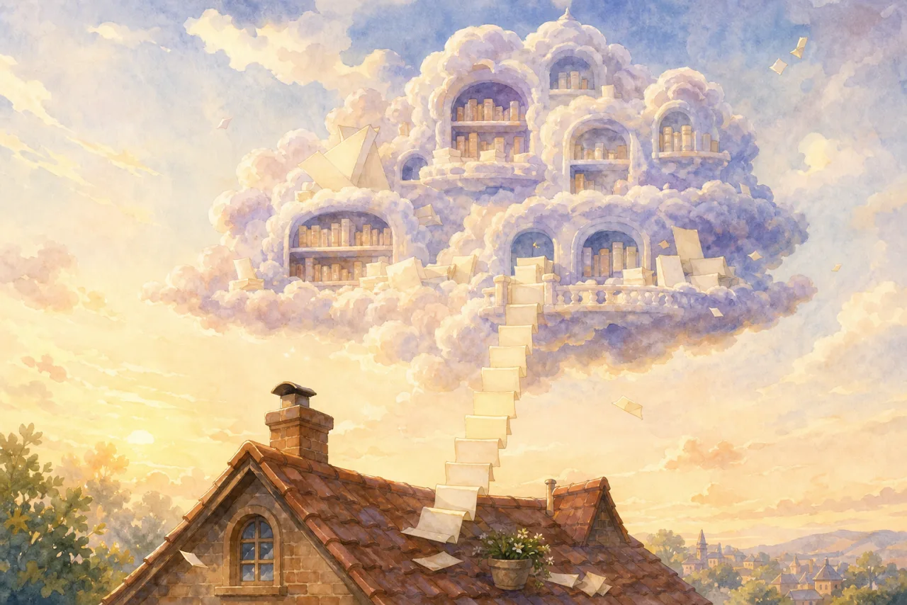 The Quiet Library of Clouds 표지