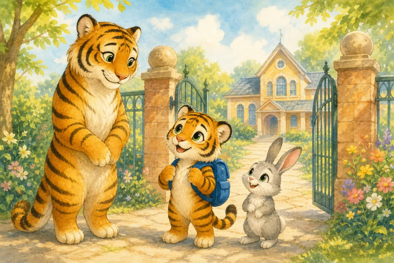 Tiger's First School Day 표지